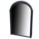 Grand miroir Art-Déco noir biseauté