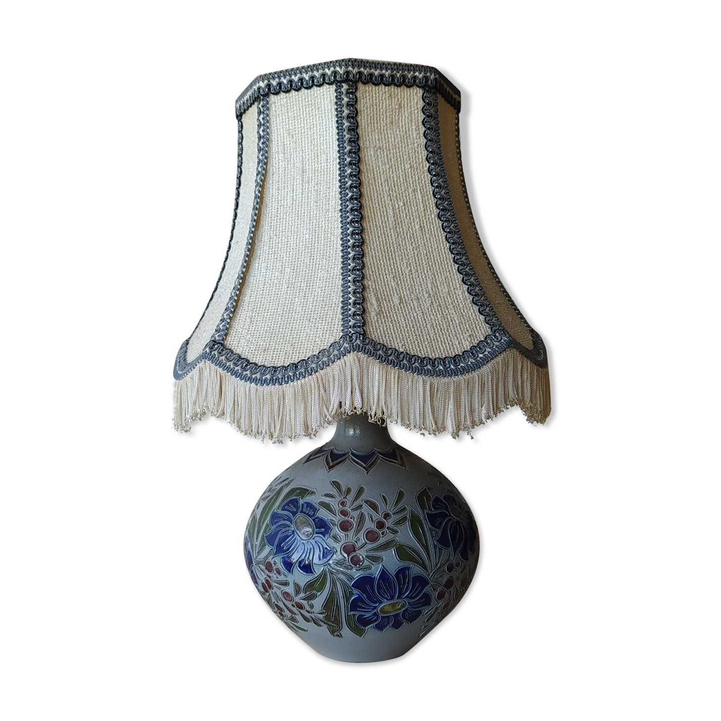 Old pottery lamp by G Schmitter Betschdorf