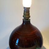 Vintage stoneware lamp