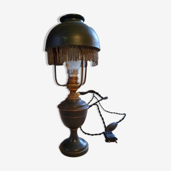 Electrified antique lamp