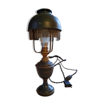 Electrified antique lamp