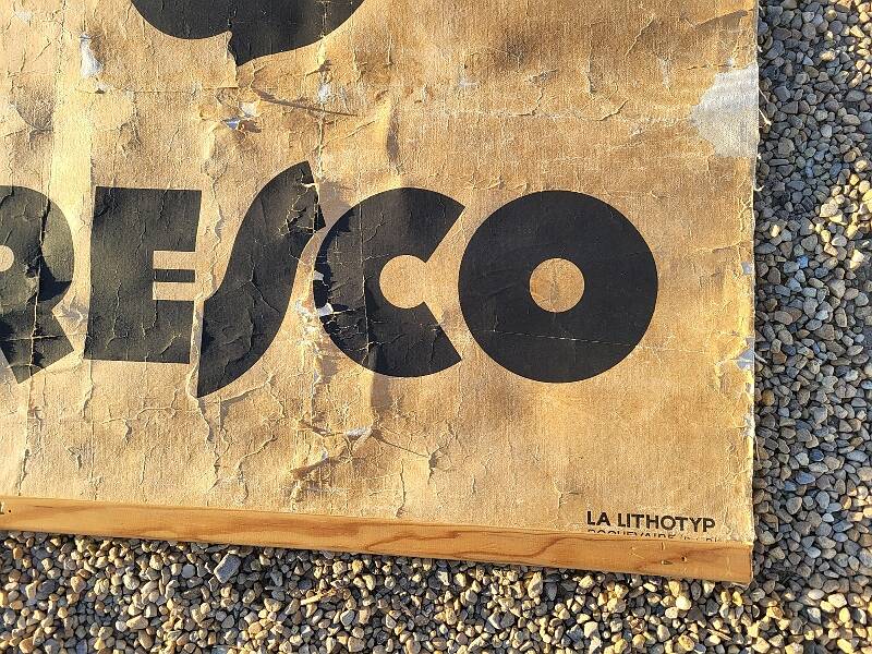 large poster your cafe negresco on canvas