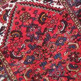 Handmade vintage Persian Hamadan rug 103cm x 142cm 1970s - 1C1170