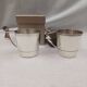 Christofle Léo & Léa - 2 silver-plated metal cups in perfect condition with box.