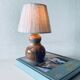 Vintage ceramic lamp signed