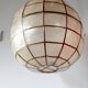 Suspension boule nacre et laiton 70s