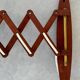 Accordion or scissor wall lamp, Scandinavian design from the 60s