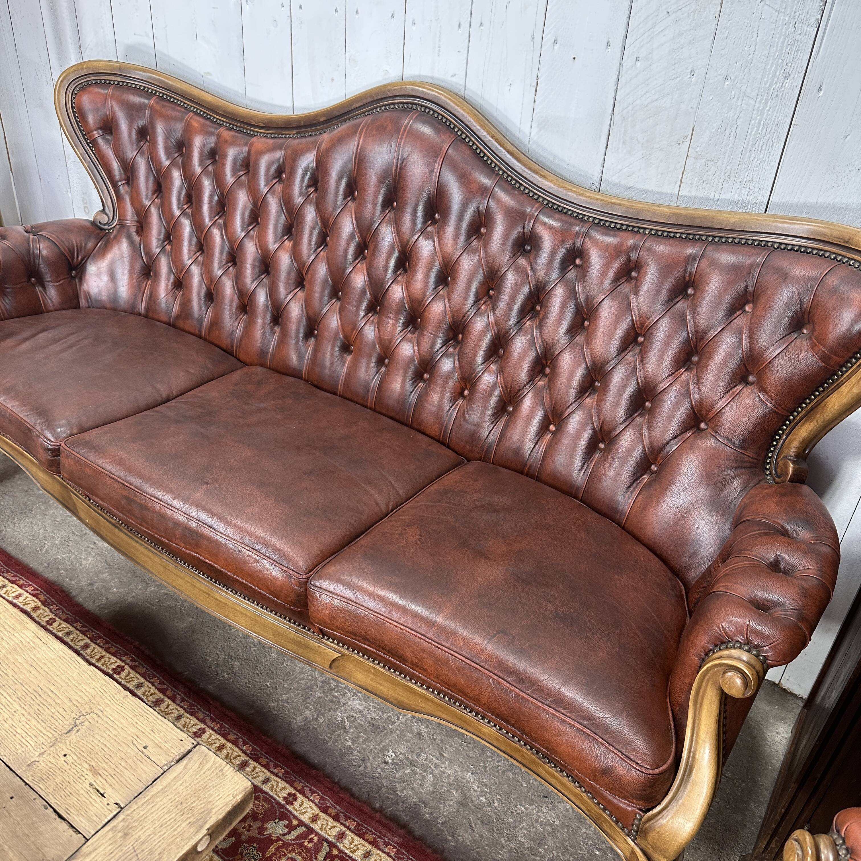 Chesterfield upholstered living room