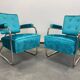 Extravagant Chrome Bauhaus Armchairs