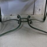 Marble and Forged Iron Low Table - 1950