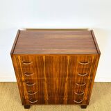 Vintage rosewood chest of drawers 1960