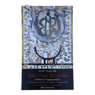 Jean-Paul RIOPELLE, Fondation Maeght, 1990. Original poster