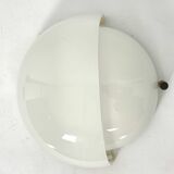 Rare Set of two Glass and brass Mania sconces by Vico Magistretti for Artemide. Italy 1960s