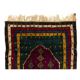 Vintage Handmade Turkish Tulu Prayer Rug, Hand-Knotted Wool Prayer Mat