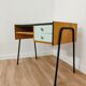 Vintage Scandinavian-style wooden desk