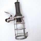 Black industrial atrow walking lamp