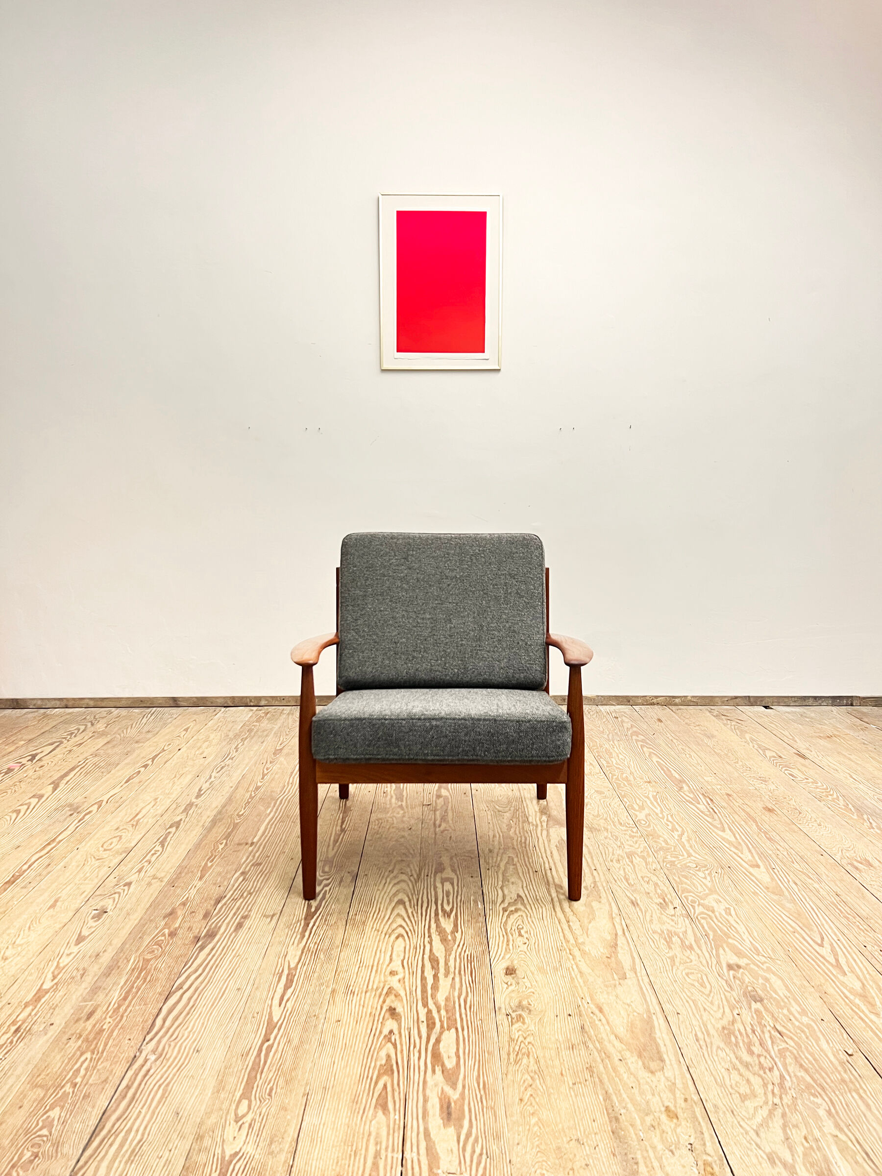 Mid Century Modern Teak armchair or easy chair by Grete Jalk for France & Son, Danish Design, 1950er