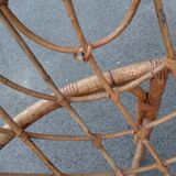 Berceau en rotin ancien vintage