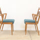 Pair of vintage Czechoslovak chairs in bent wood by Jitona, 1970s.