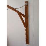 Adjustable Scandinavian wooden wall lamp