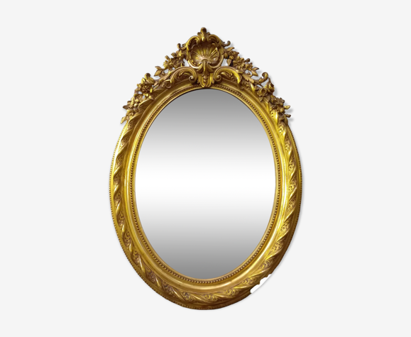 Miroir oval XIX  1m15 x 81