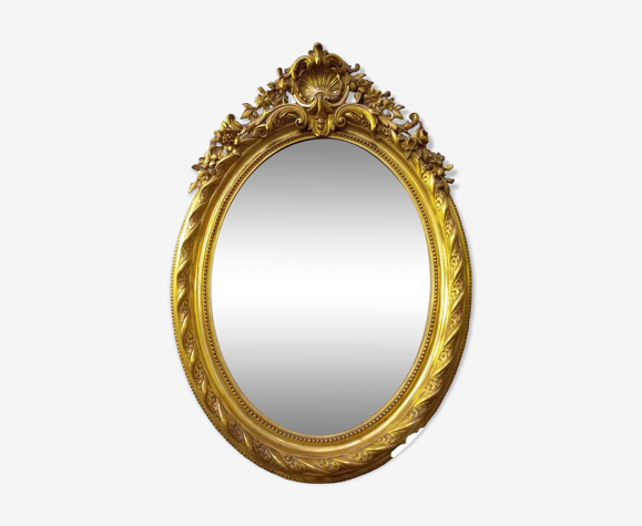 Miroir oval XIX 1m15 x 81