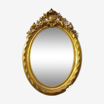Oval mirror XIX 1m15 x 81