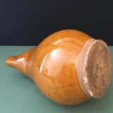 Glazed stoneware cider pitcher