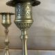 Pair of 19th century brass candlesticks