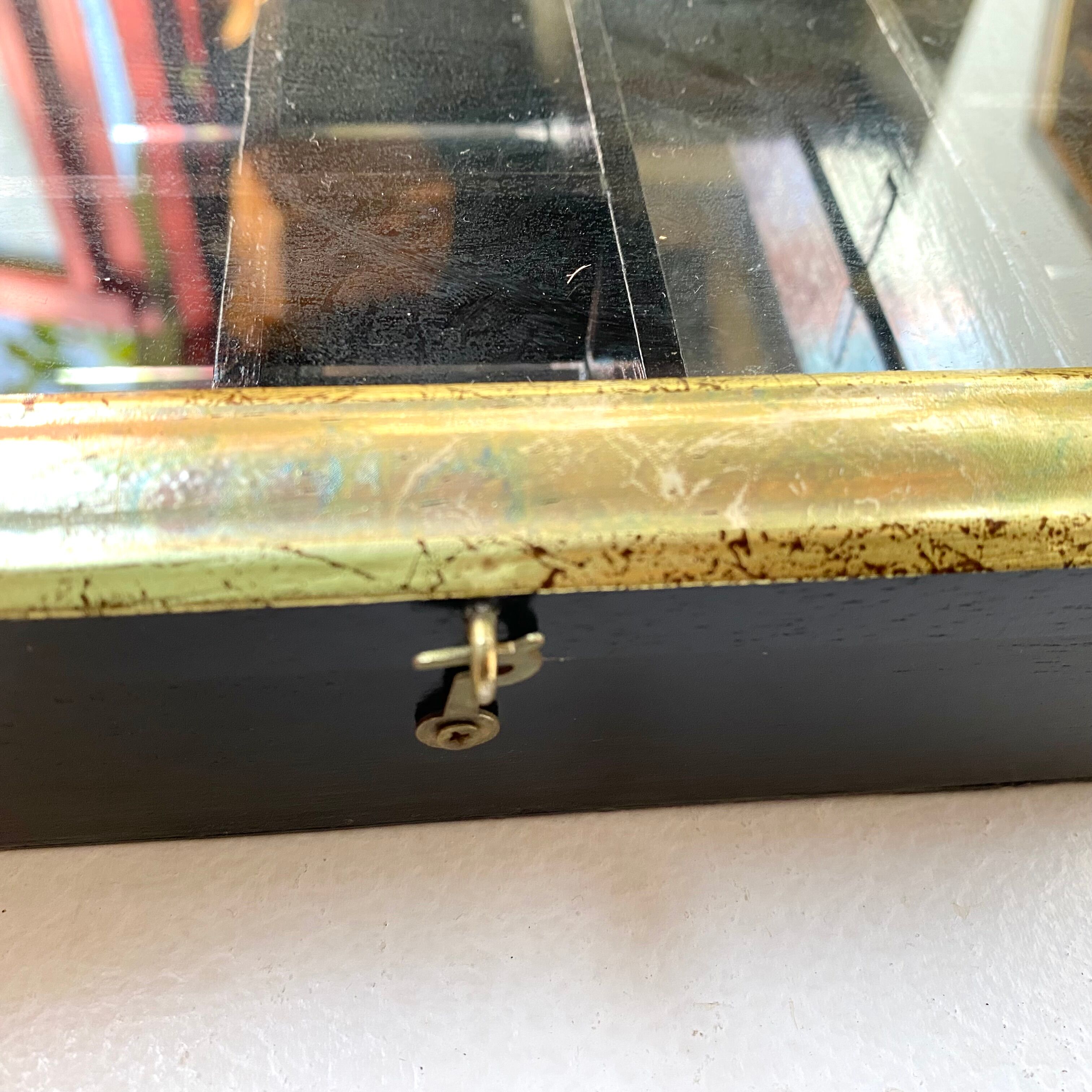 Vintage wall display cases