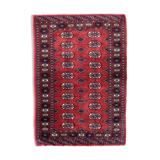 Handmade vintage rug Uzbek Bukhara 81cm x 119cm 1970s