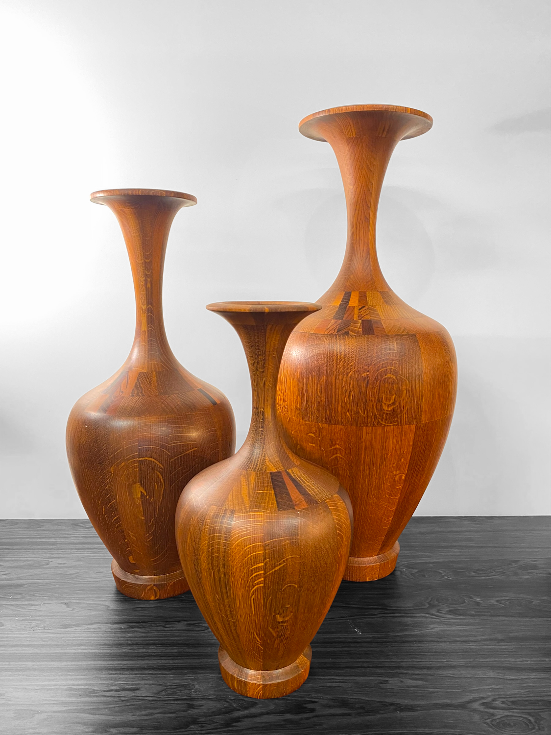 Set of 3 Maurice Bonami vases