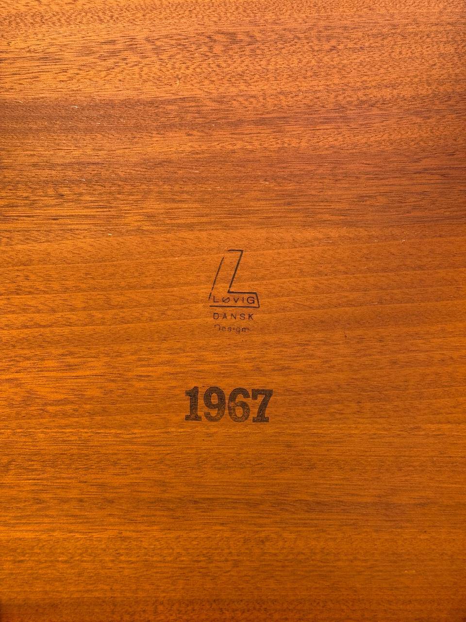 Table basse Lovig, Danemark, 1967, design scandinave