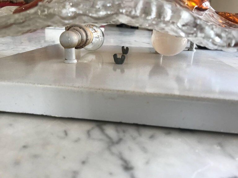 Applique de Mazzega en verre de Murano soufflé à la main 1960