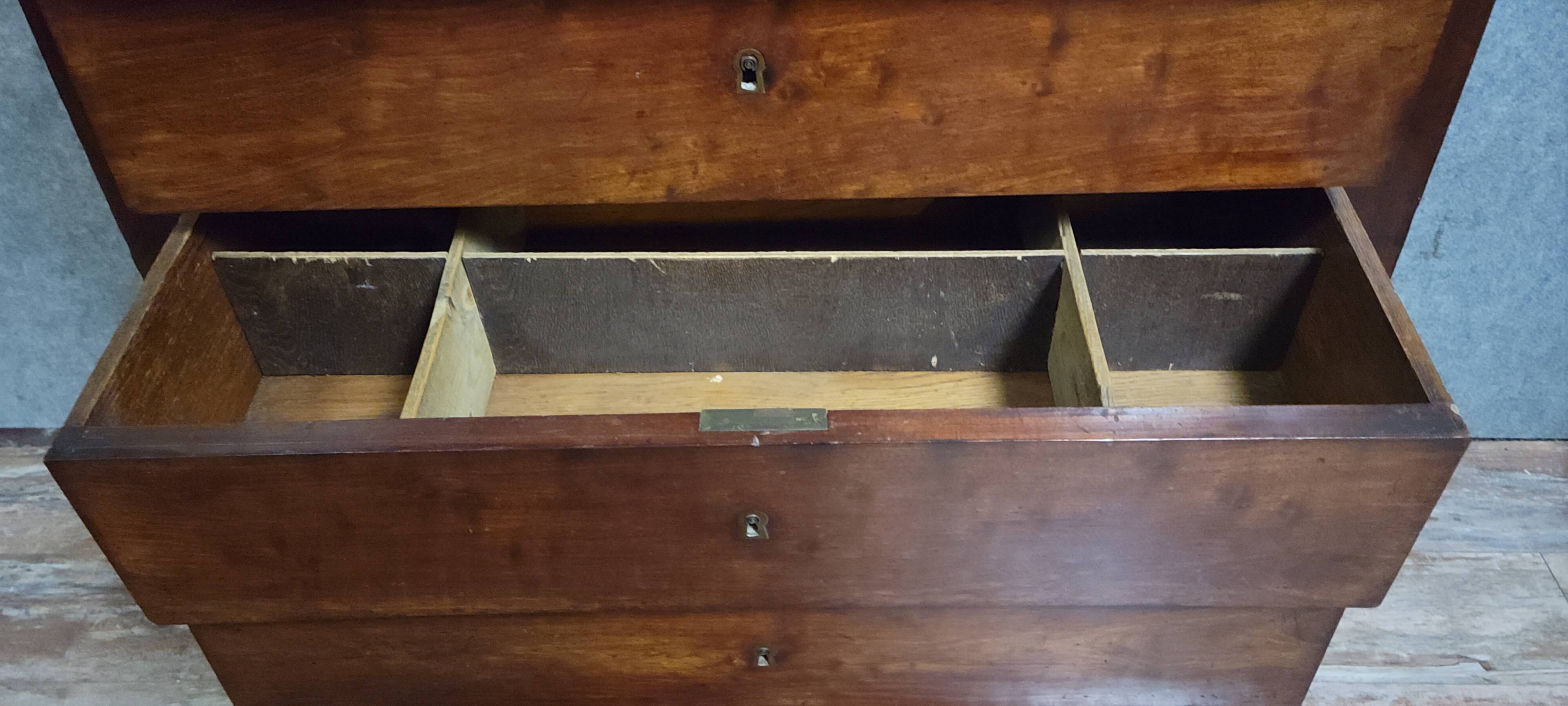 Six-drawer chest of drawers or chiffonnier, Empire / Restoration period