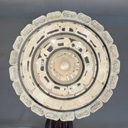 Mid-century design Doria Leuchten glass chandelier, 1970s
