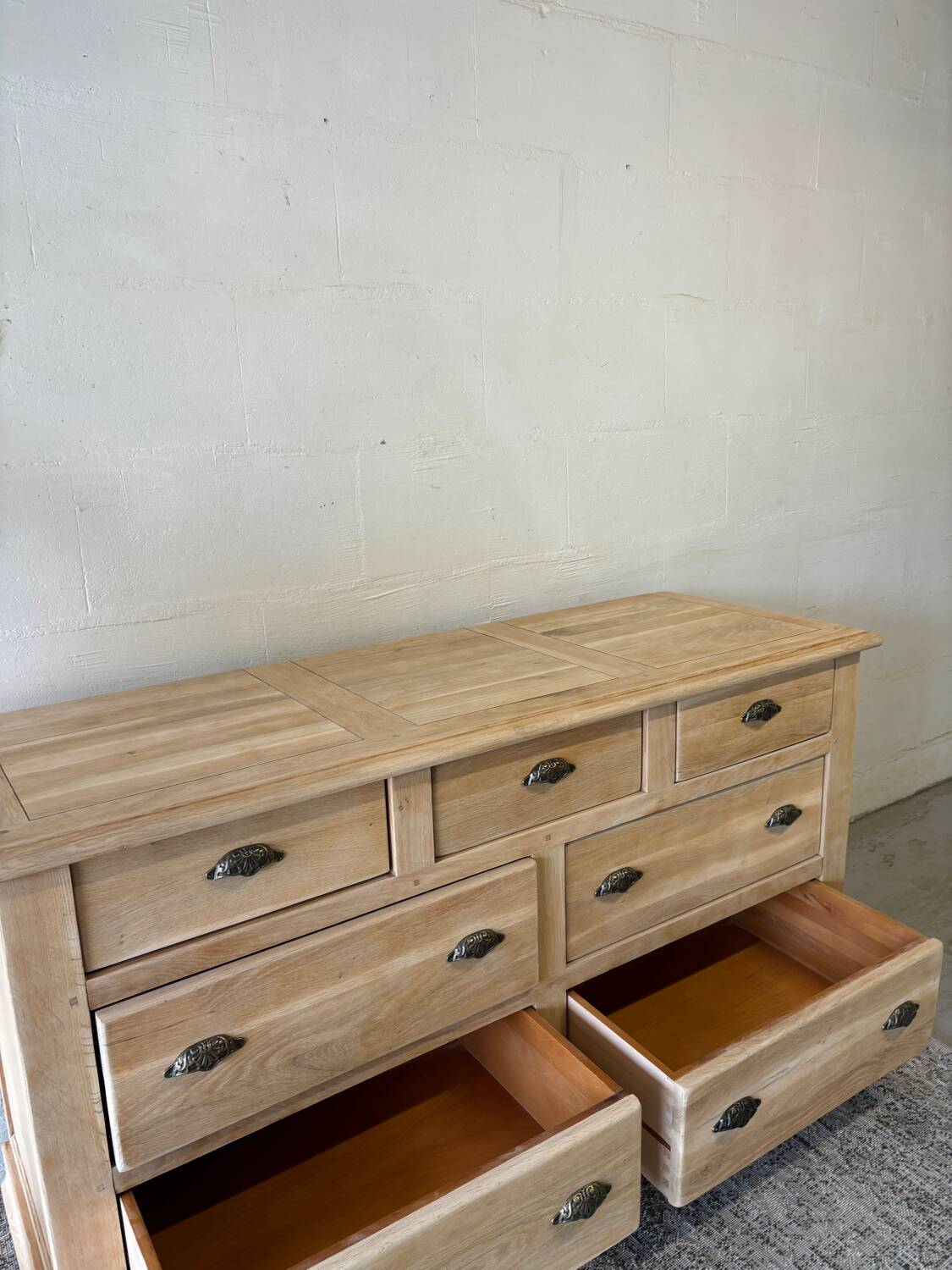 Haberdashery cabinet, solid oak storage cabinet