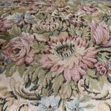 Two-seater bench Louis XV dressing in tapestry