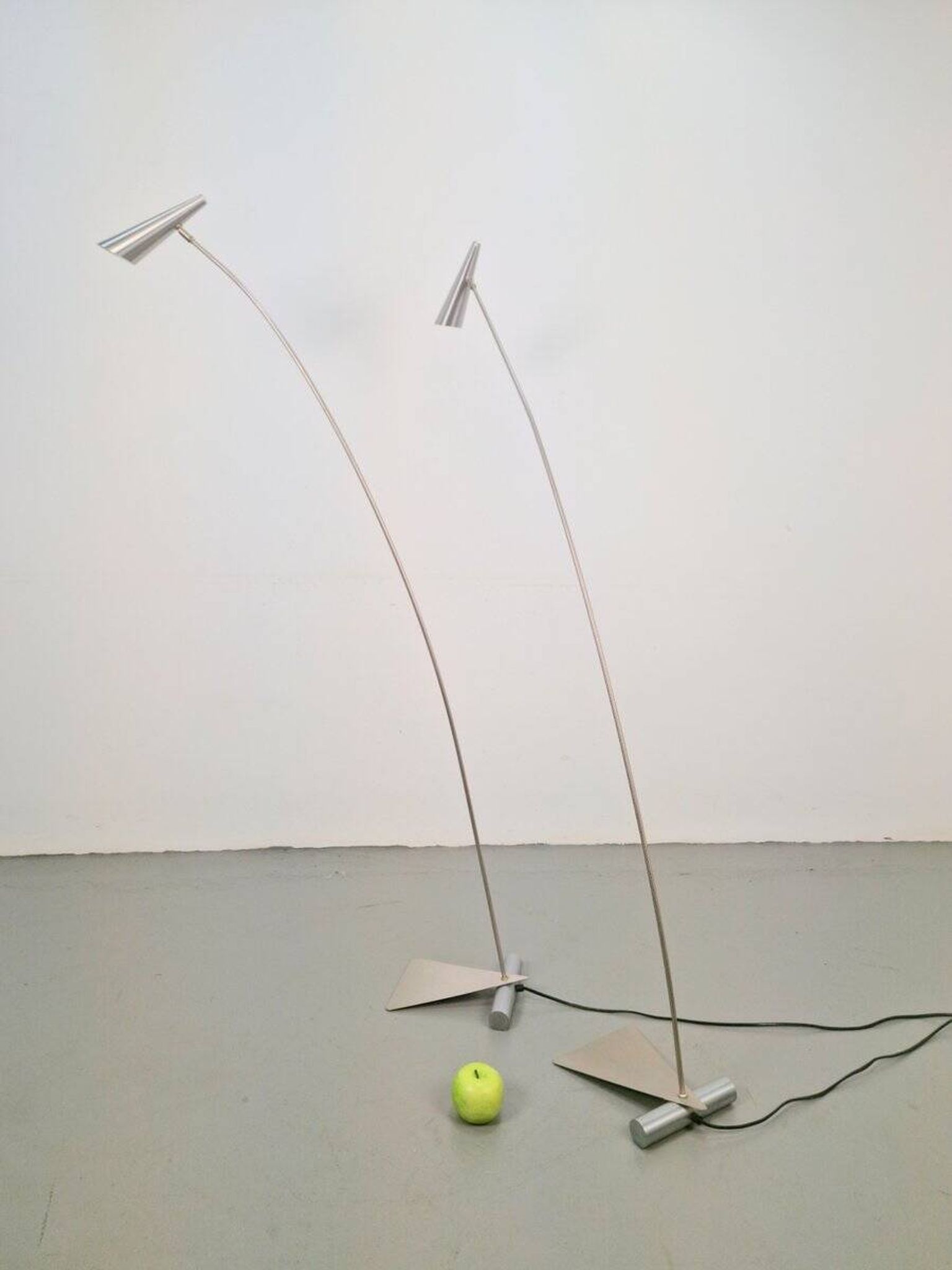 Postmodern Arch Metal Reading Floor Lamps from Hala Zeist, 1980s, Set of 2