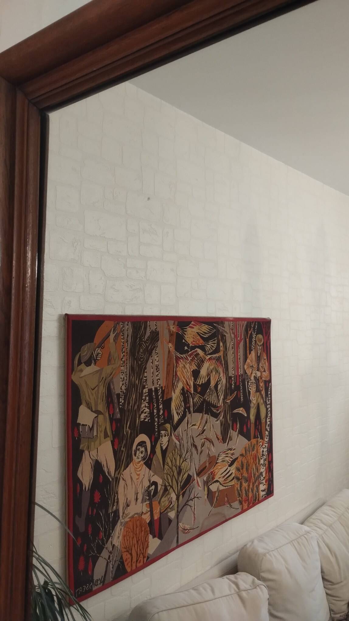 Large fireplace mirror