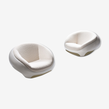 Pair of lounge chairs of Mario Sabot in fiberglass - 1969