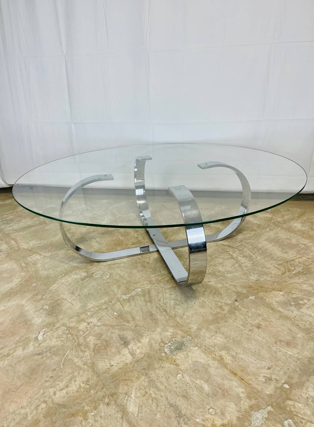 Glass coffee table