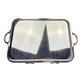 Udner Silver Metal Serving Tray