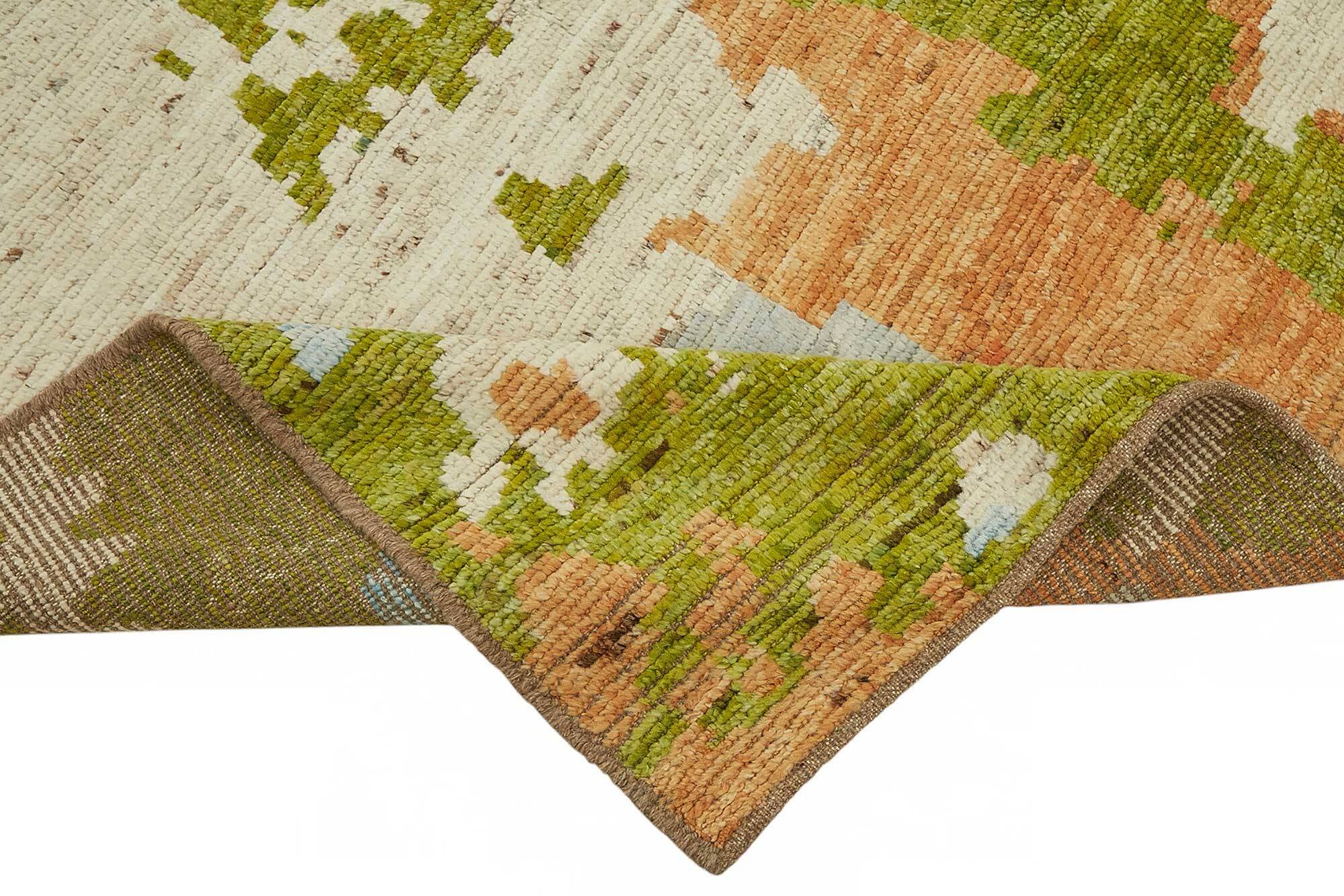 Handwoven Turkish Rustic 250 cm x 294 cm Multicolor Wool Carpet