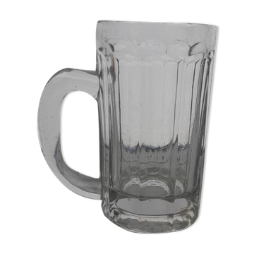 Chope à bière verre de bistrot