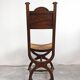 Pair of Neo-Renaissance oak chairs with straw seats, 1910