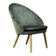Danish armchair in beech and velvet by Ejvind A. Johansson for Godtfred H. Petersen, 1950-60.