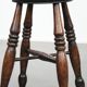 Antique English Windsor stool from the 18th century with a great patina