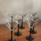 Verres à pied fin noir Luminarc