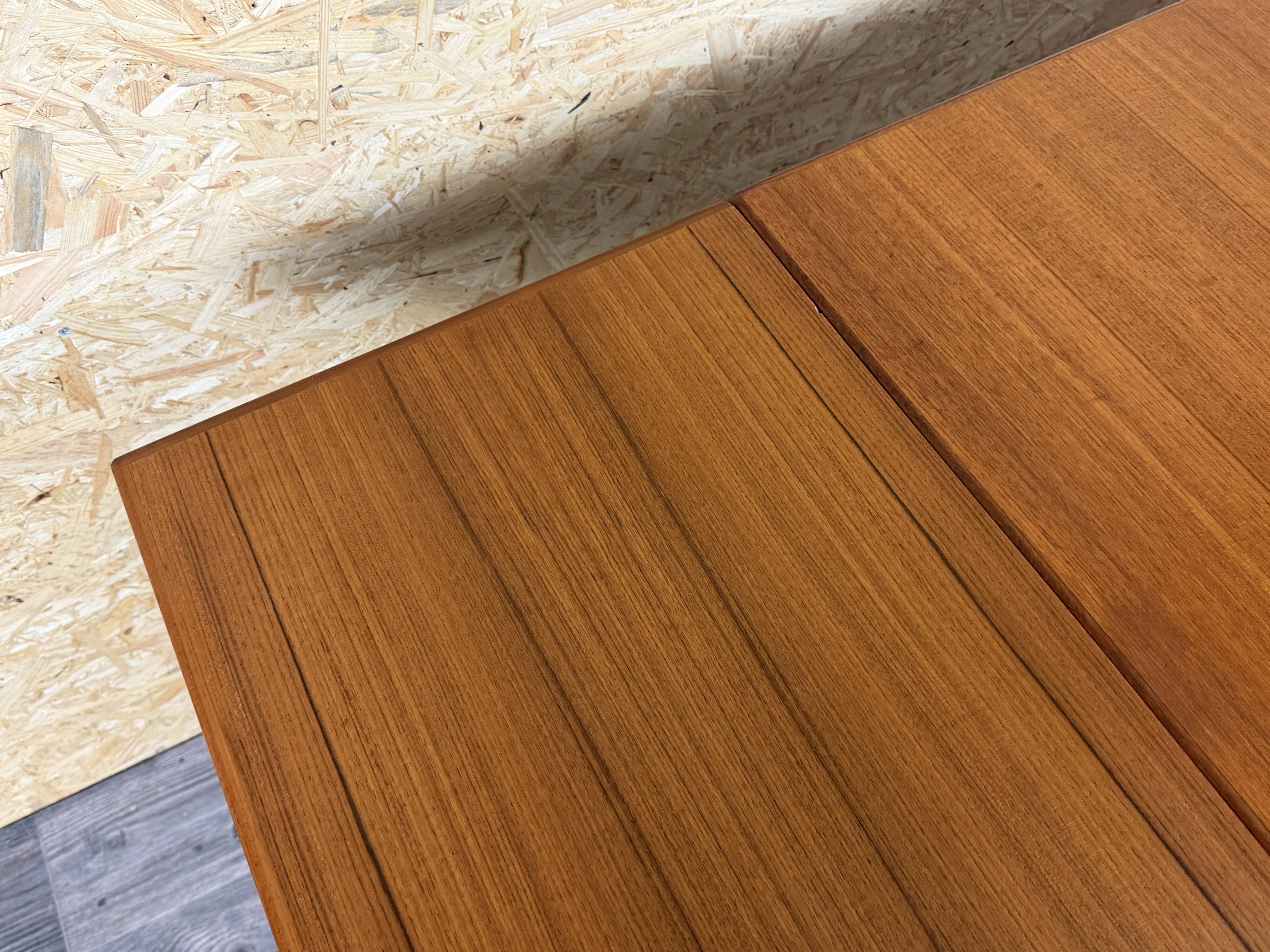 1960s 1970s Teak Dining Table Danish Modern Design Denmark